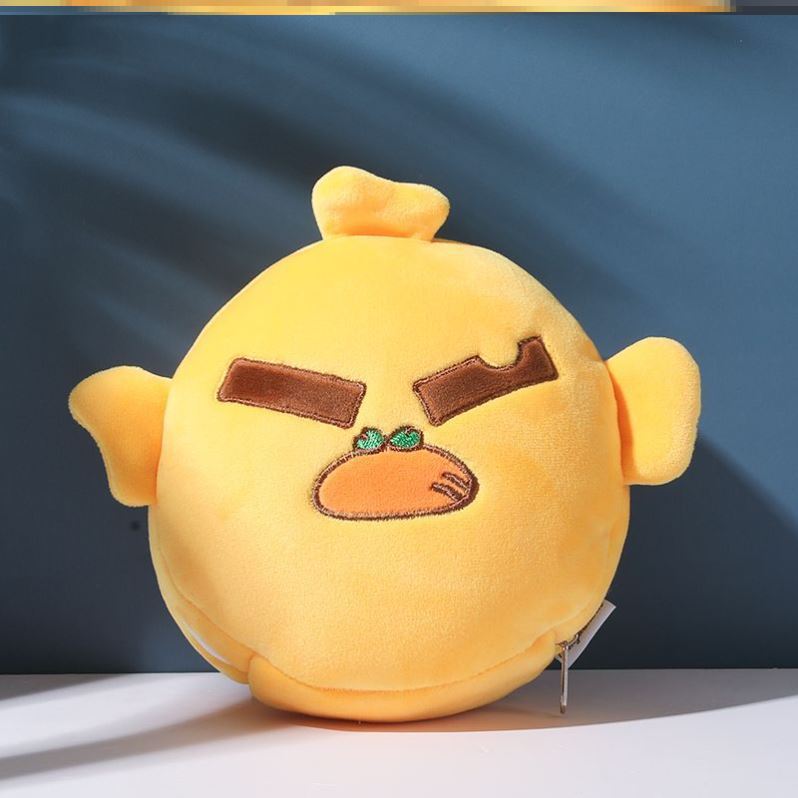 Relaxeazzz Plush Round Travel Pillow & Eye Mask Set
