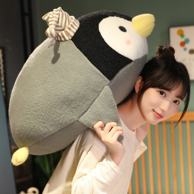 Penguin Plush Cute Aquarium Sleep With Face Down Plush With Hat