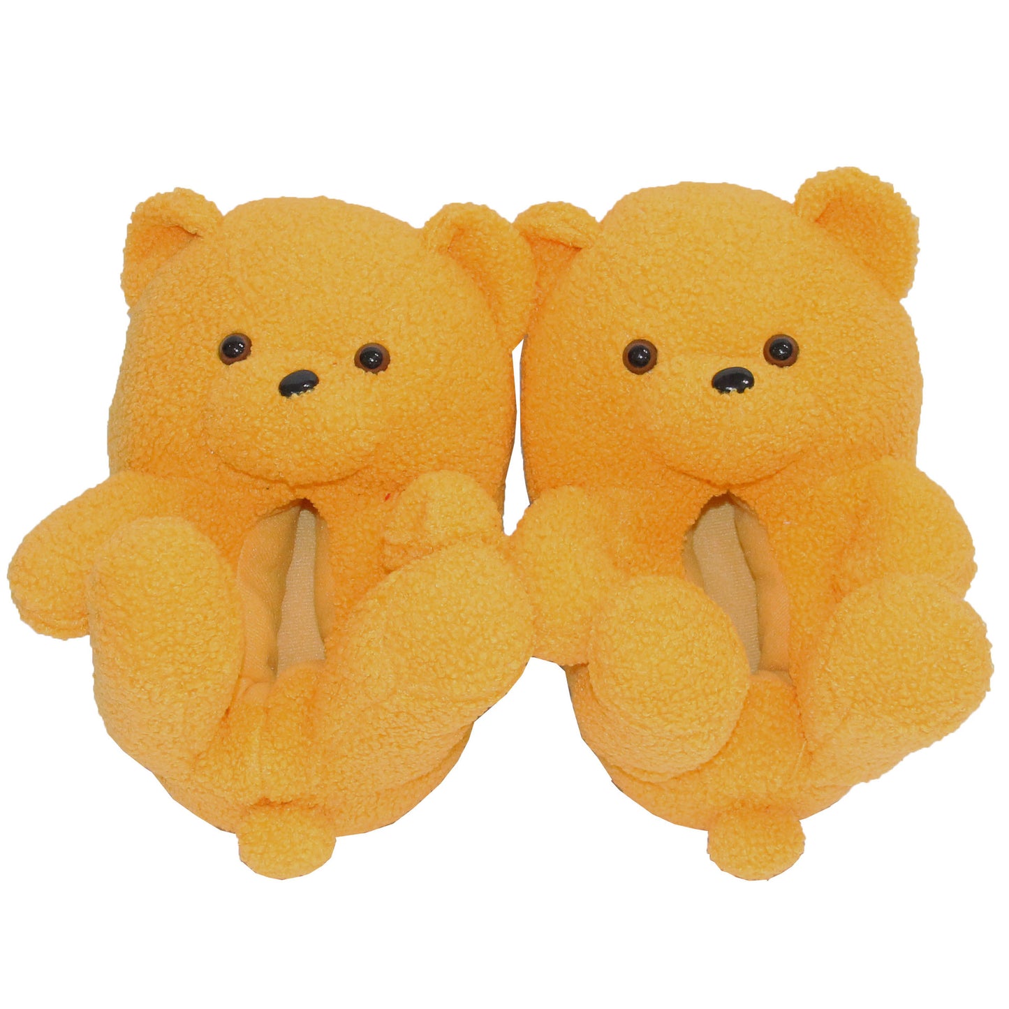 Furry Bear Plush Slippers