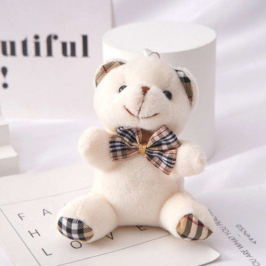 Plaid Bear Plush Keychain | Bag Charm