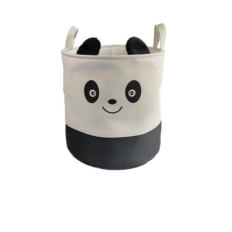 Foldable Cotton Linen Toy Storage Bucket