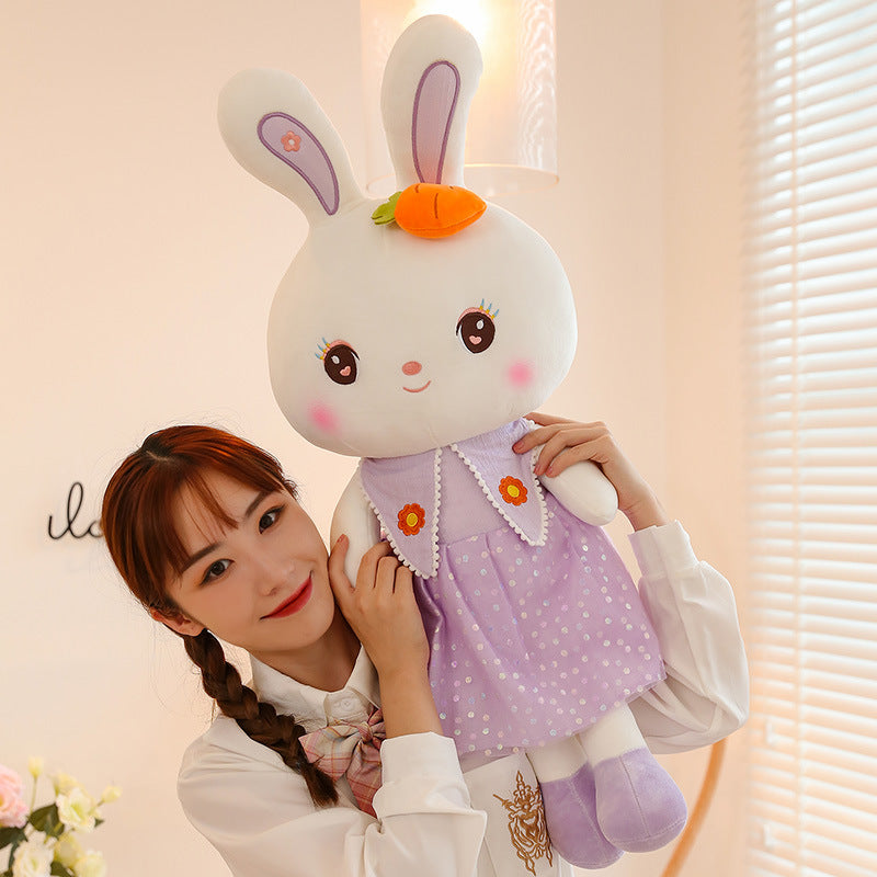 Sweetheart Rabbit Plush Throw Pillow