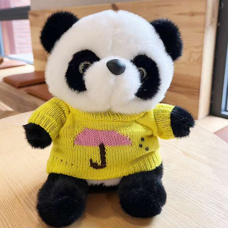 National Treasure Giant Panda Sweater Plush Toy