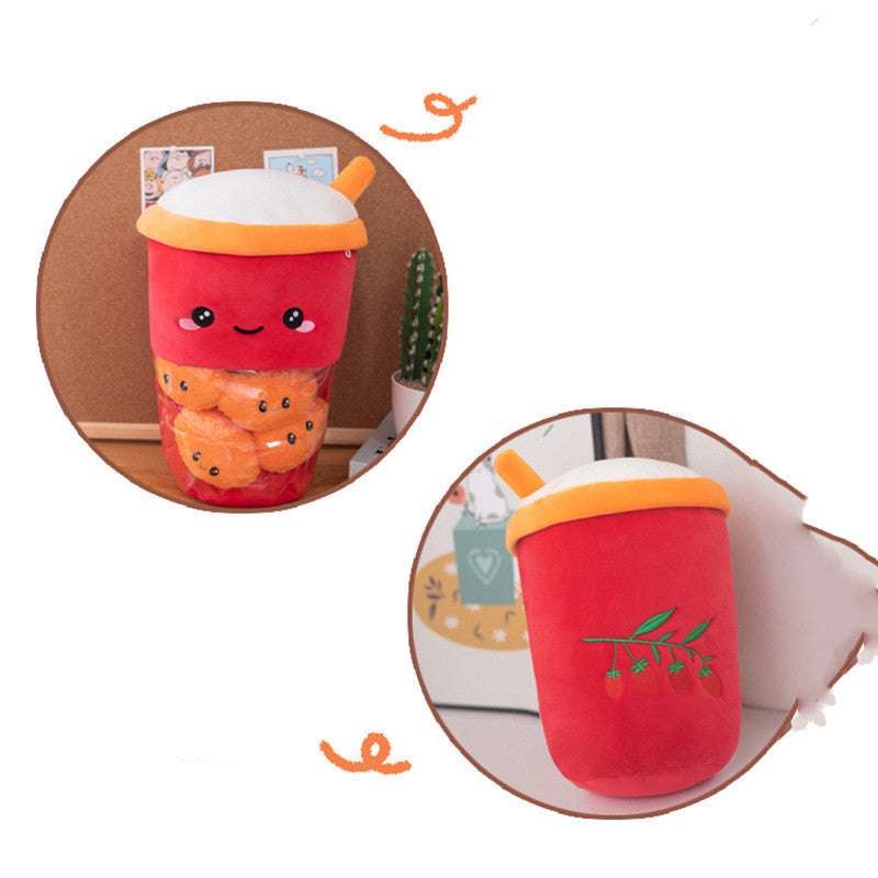 Smiling Boba Dessert Plush Toy