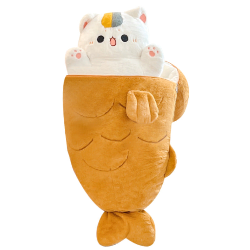 Large Taiyaki Bone Cat Plush Collection