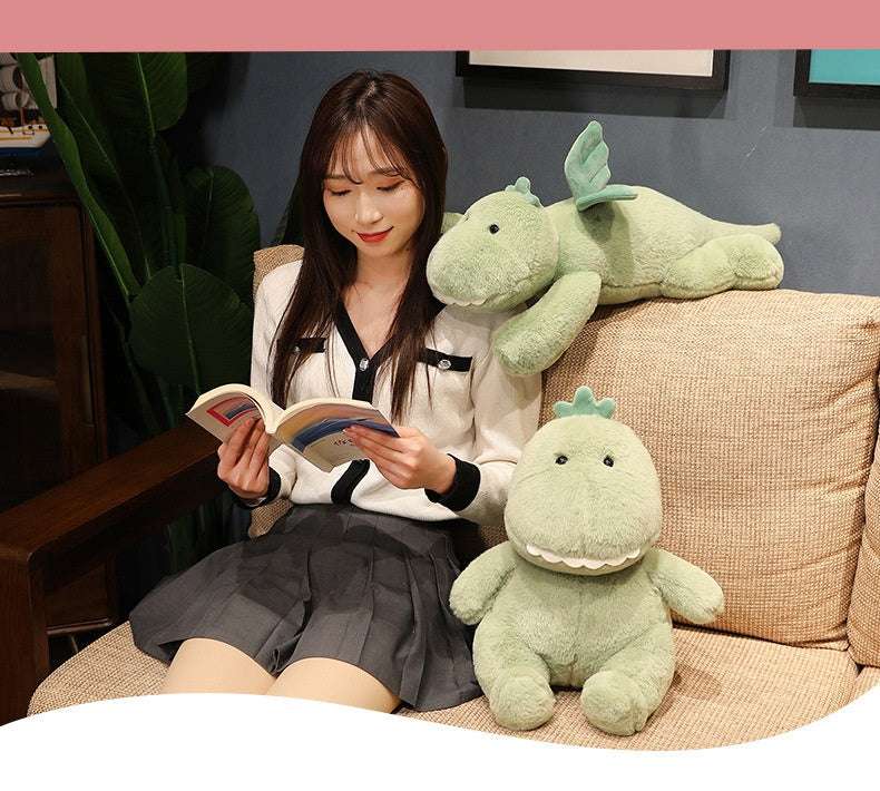 Green Dinosaur Plush Toy with Wings