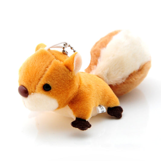 Plush Squirrel Bag Charm Keyring