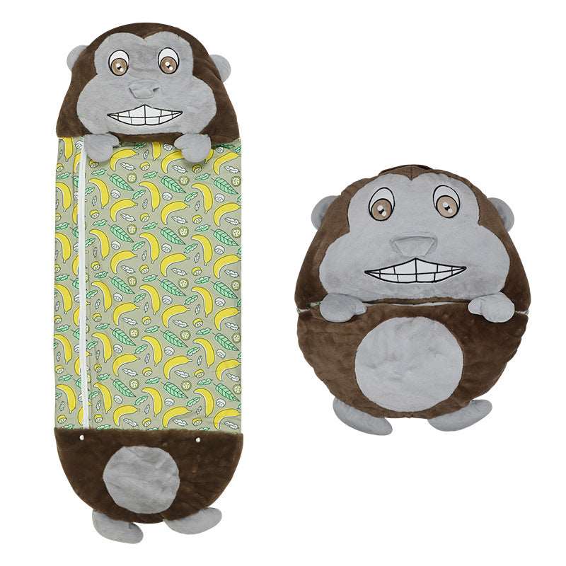 Kids Cartoon Animal Plush Sleeping Bag