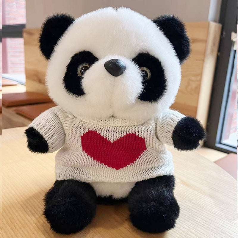 National Treasure Giant Panda Sweater Plush Toy