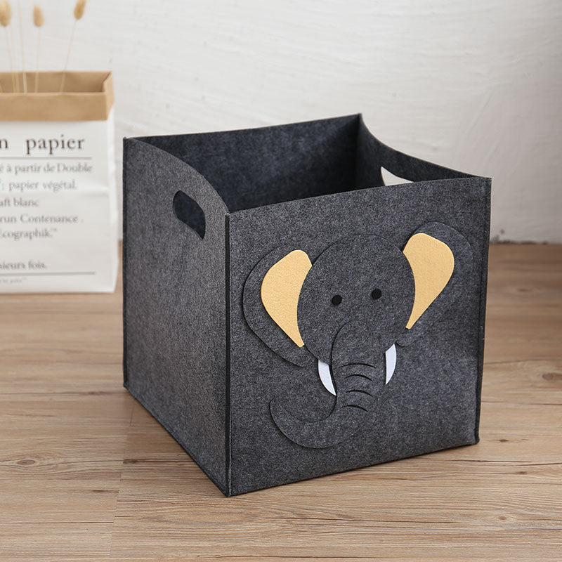 Functional Felt Toy Storage Bucket