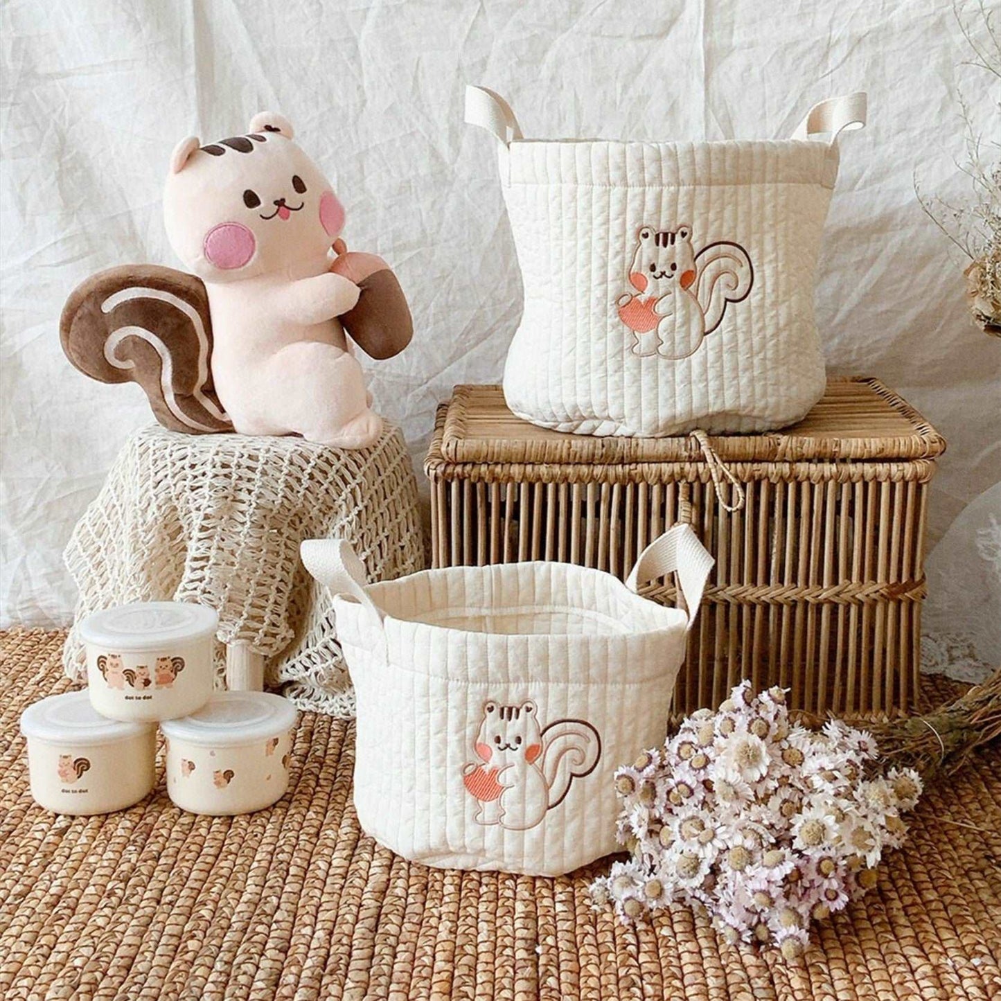 Baby Cotton Toy Storage Basket