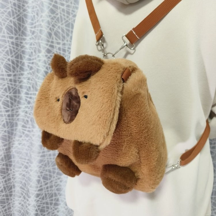 Capybara Plush Backpack