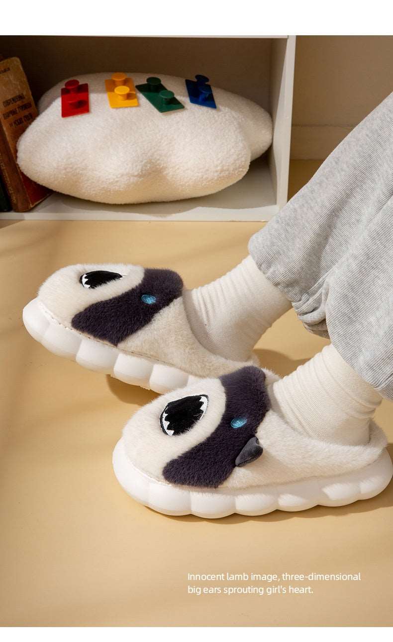 Cartoon Shark Plush Slippers