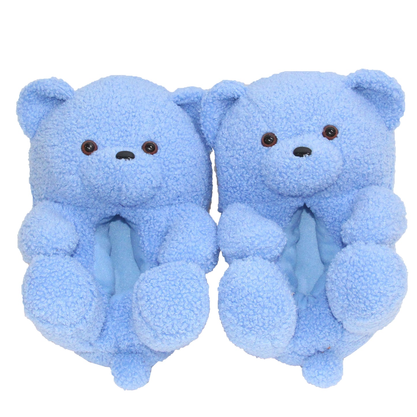 Furry Bear Plush Slippers