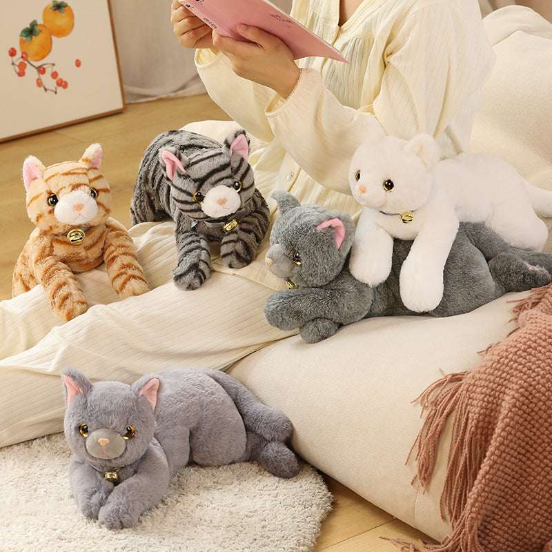 Simulation Cuddly Pillow Cat Plush