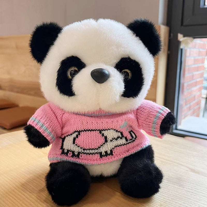 National Treasure Giant Panda Sweater Plush Toy