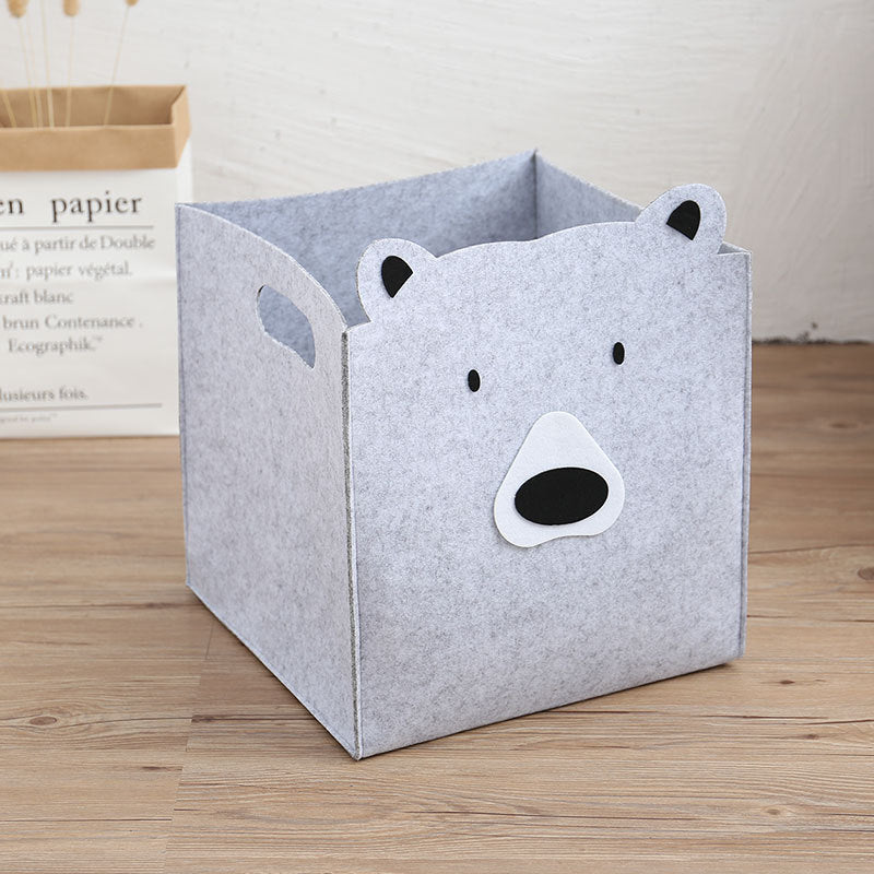 Functional Felt Toy Storage Bucket