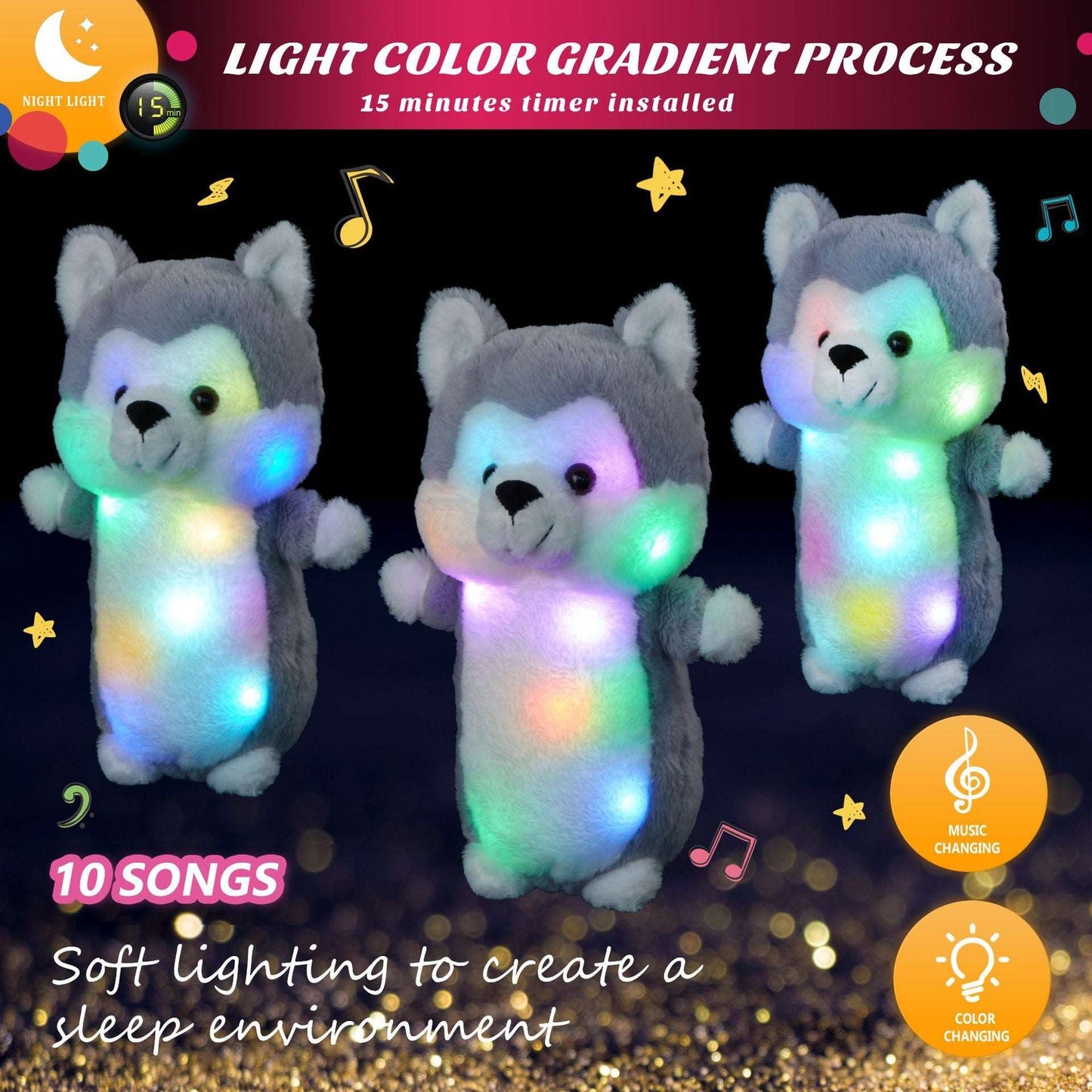 musical plush night light