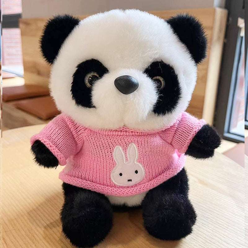National Treasure Giant Panda Sweater Plush Toy