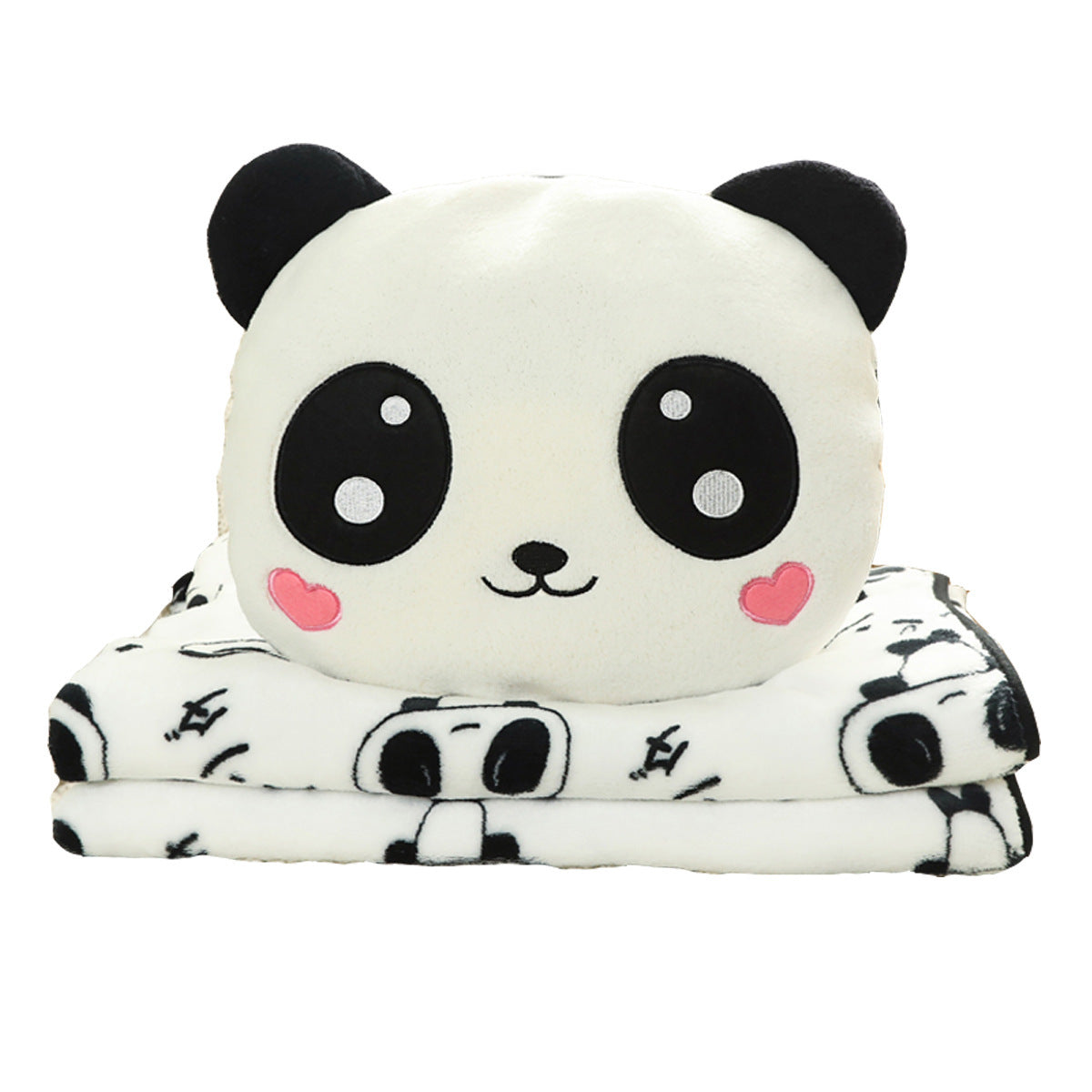 Panda Plush Blanket Pillow