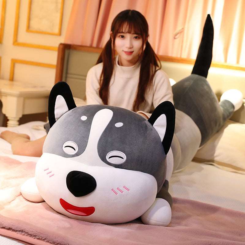 Grey Long Cat Plush Toy
