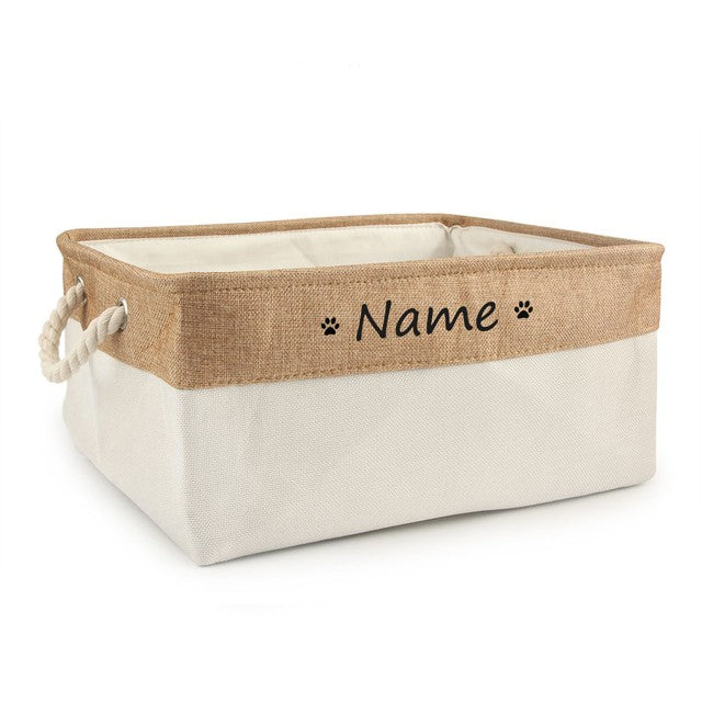 Personalized Pet Storage Box-Custom Toy Basket