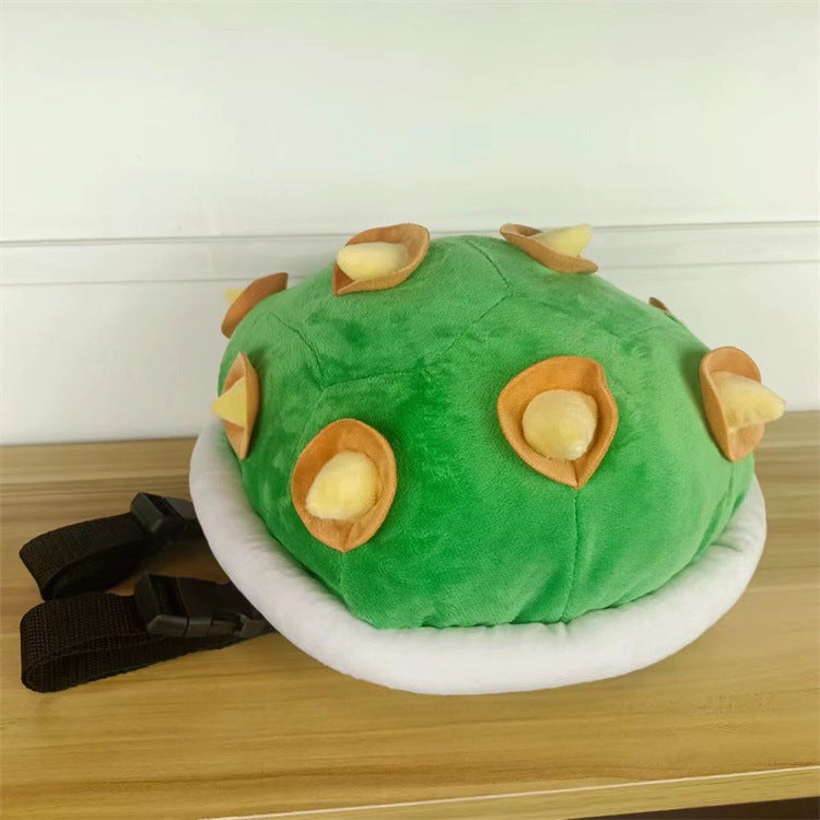 Plush Turtle Shell Backpack for Kids