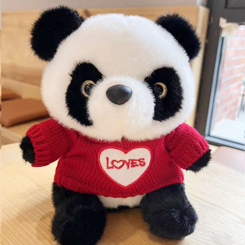 National Treasure Giant Panda Sweater Plush Toy