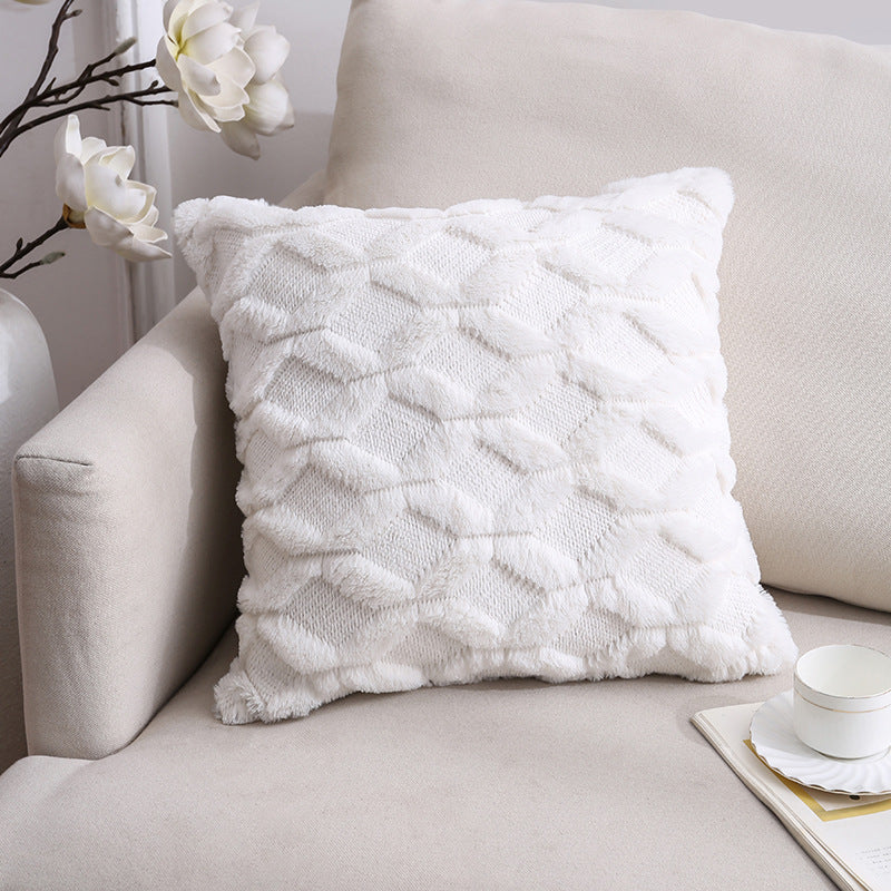 Nordic Plush Pillow Cushion Cover