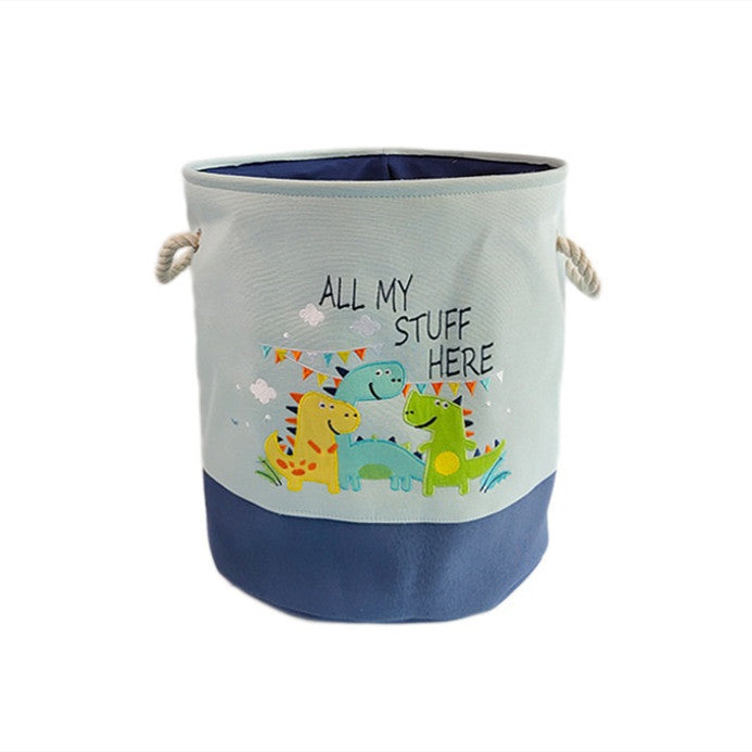 Foldable Cotton Linen Toy Storage Bucket