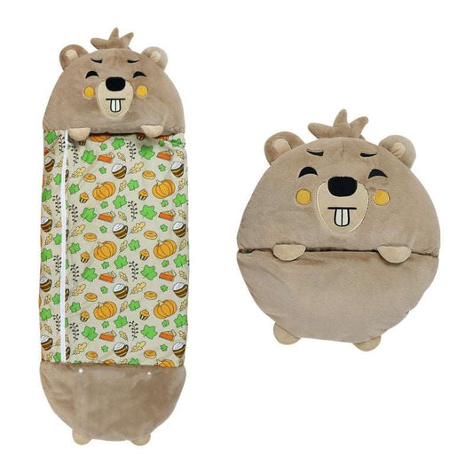 Kids Cartoon Animal Plush Sleeping Bag