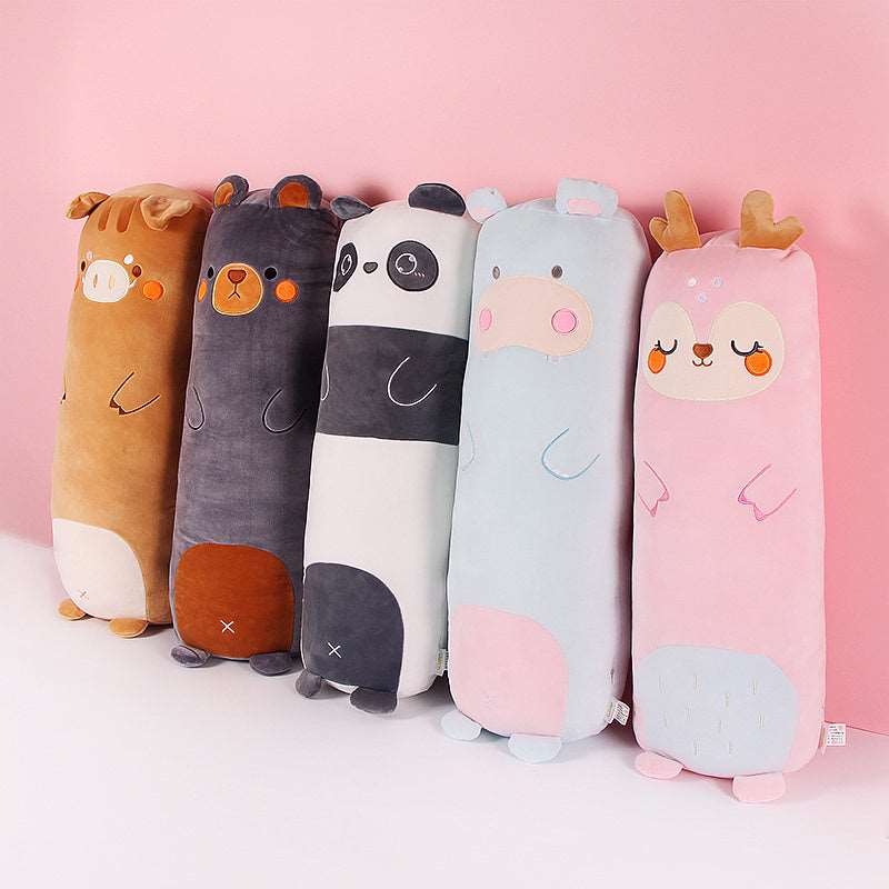 Cozy Cartoon Animal Plush Pillow
