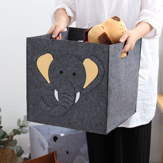 Functional Felt Toy Storage Bucket