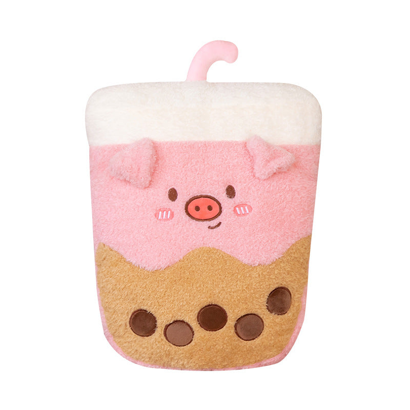 Plush Husky Boba Tea Pillow
