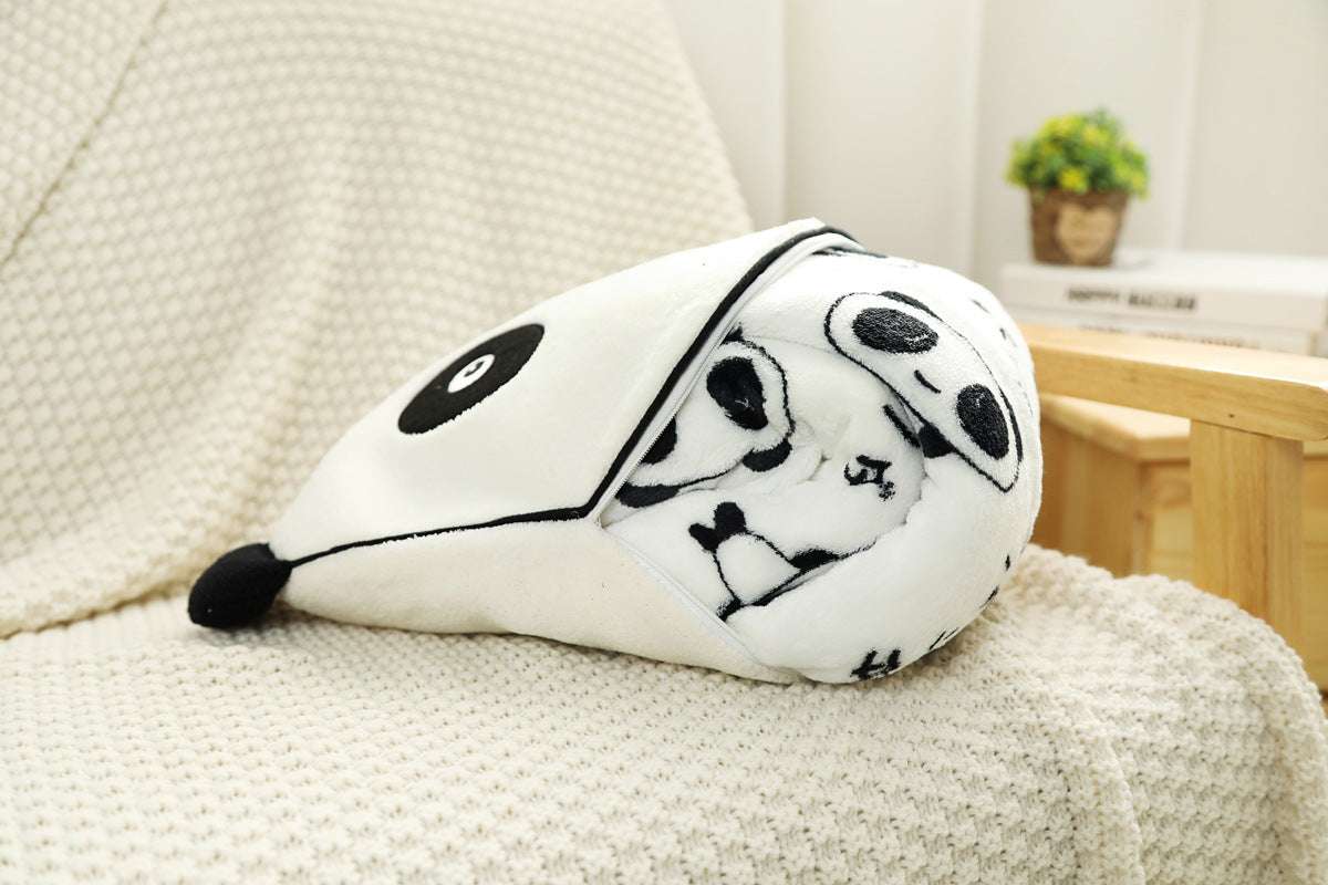 Panda Plush Blanket Pillow