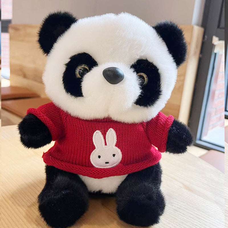 National Treasure Giant Panda Sweater Plush Toy