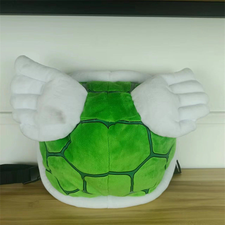 Plush Turtle Shell Backpack for Kids