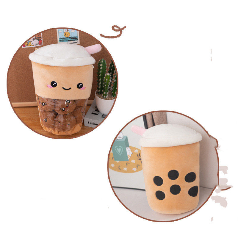 Smiling Boba Dessert Plush Toy