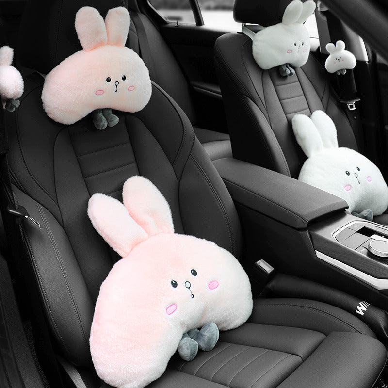 Cute Head Rest rabbit car seat pillow