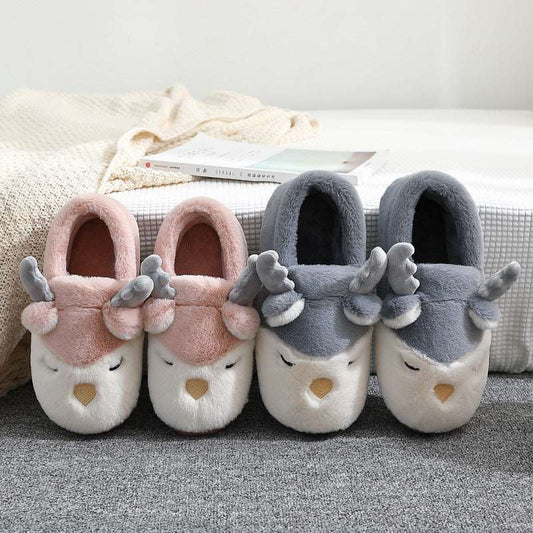 Elk Adult Plush Slippers