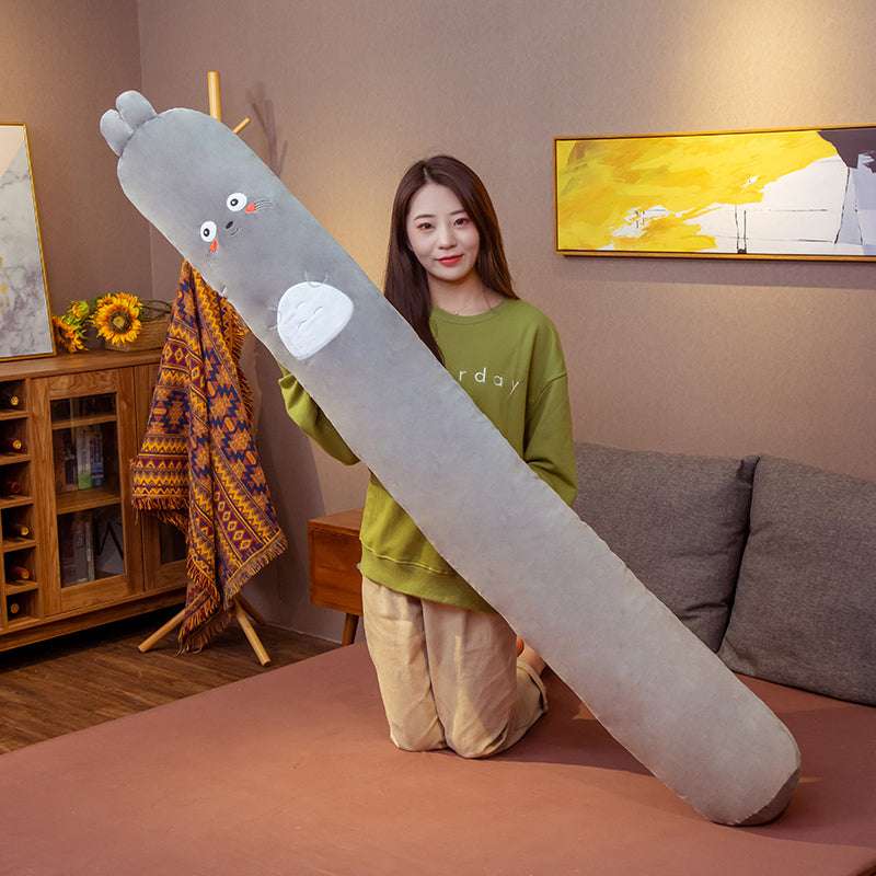 Fluffy Long Cylinder Sleeping Plush Pillow
