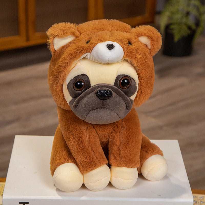 French Bulldog Cosplay Wrinkled Plush Doll