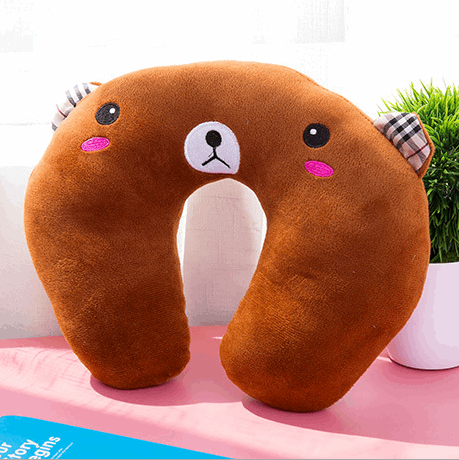 Comfortable Cartoon U Shaped Travel Pillow