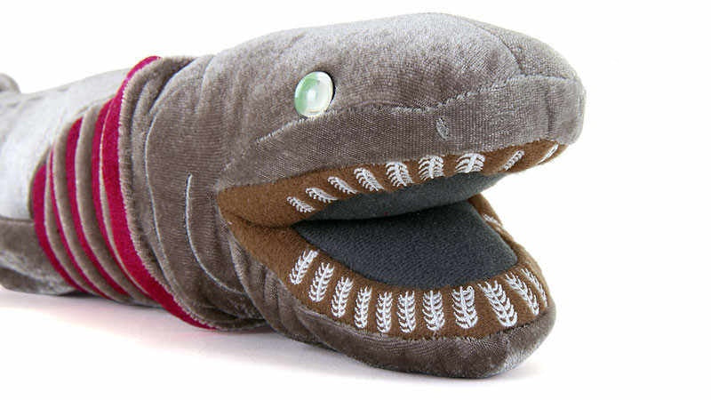 Colorata long shark plush toy realistic