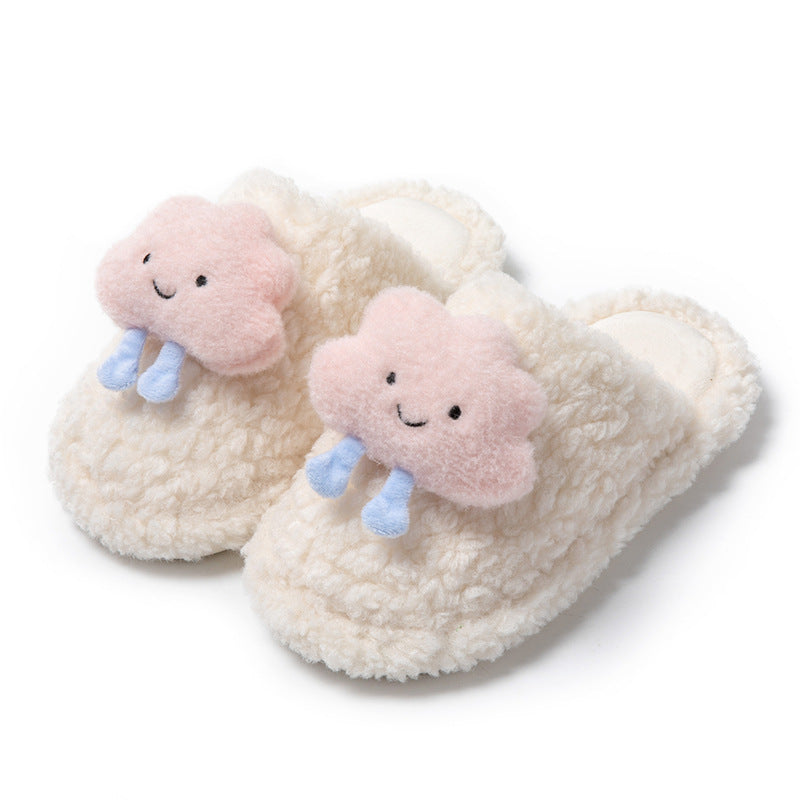 Cloud Baotou Cotton Plush Slippers