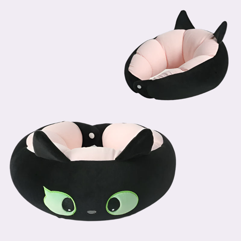 Black Cat Travel Pillow