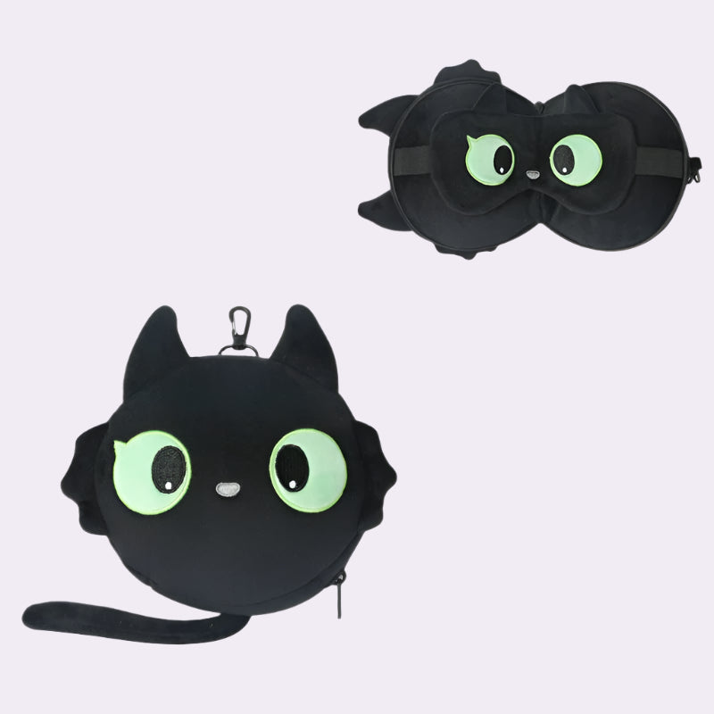 Black Cat Travel Pillow