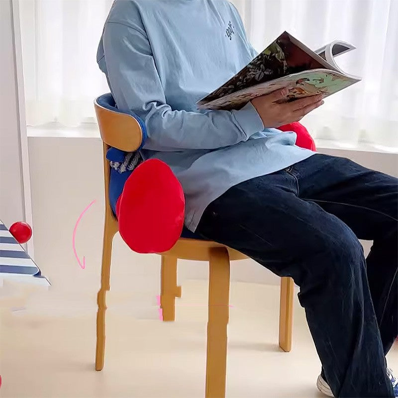 Plush lumbar pillow for couch