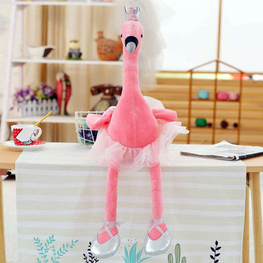 Pink flamingo plush toy