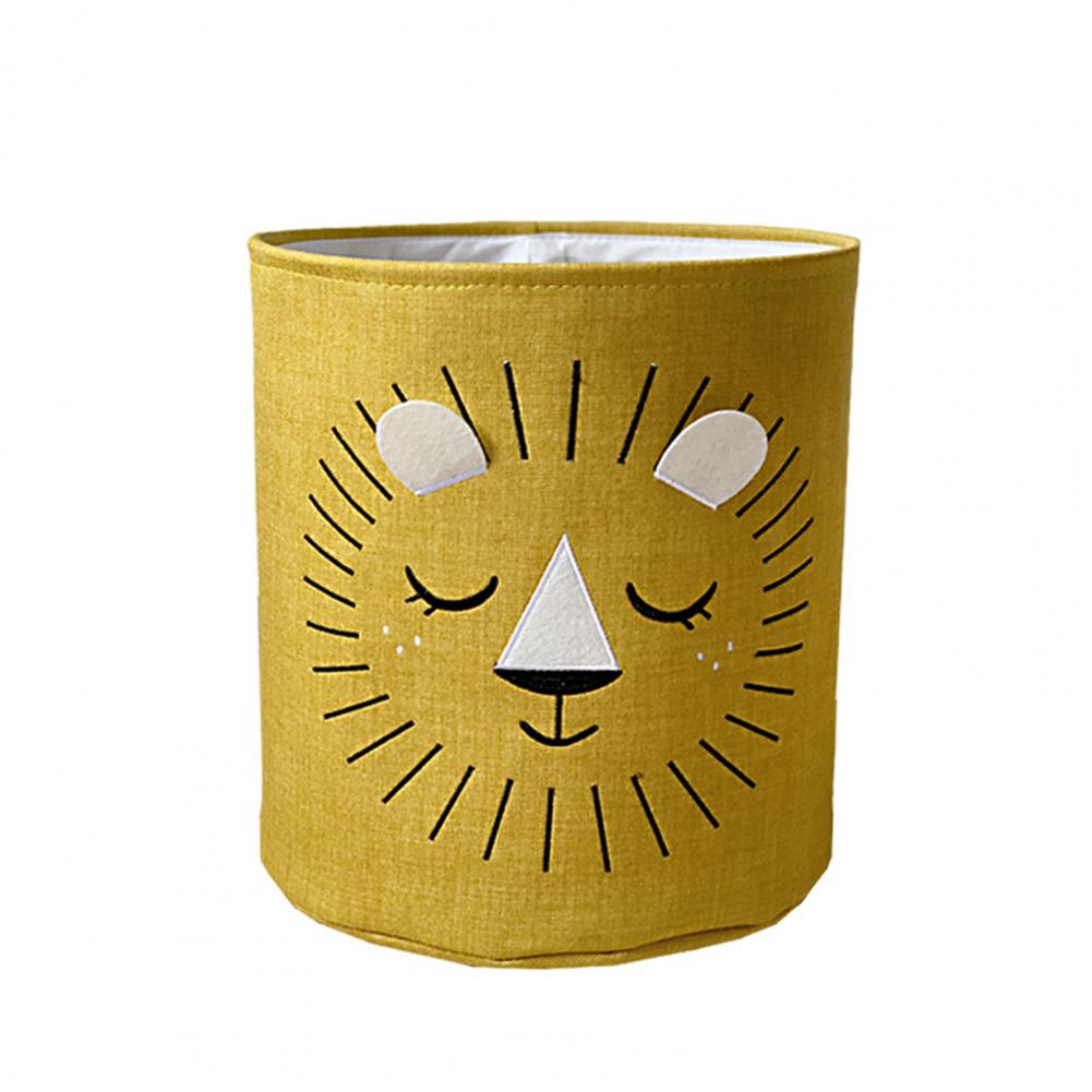 Fabric Lion Storage Bucket